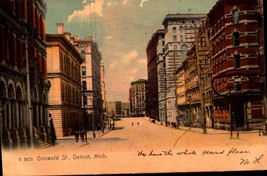 Undivided Back Rotograph Co. POSTCARD- Griswold St. Detroit MI-BL34 - £4.35 GBP