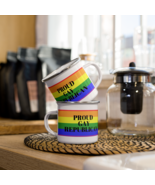 Proud Gay Republican Rainbow Flag Enamel Mug - €22,85 EUR