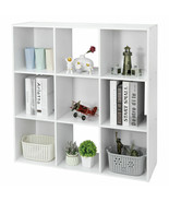 9-Cube Closet Organizer Storage Shelves Save Space Study Bookshelves White - £76.44 GBP