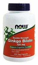 Ginkgo Biloba 120mg 24% Extract with Ginseng &amp; Gotu Cola - Now Foods - 200 - ... - $31.45