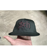 SRH Baseball Cap Hat Black with Red Outline L-XL Flexfit - £19.74 GBP