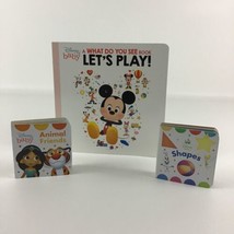 Disney Baby Board Books Shapes Animal Friend What Do You See Let's Play Book Lot - $14.80