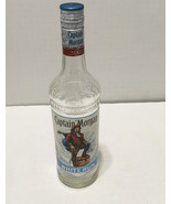 Empty Captain Morgan Caribbean white rum embossed glass bottle bar decor  - €17,21 EUR