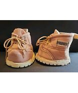 Vintage 1980s &quot;Trappers&quot; Bear Plush Stuffed Toy Replacement Boots Tan - $329.92 MXN