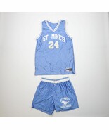 Vtg 70s 80s Mens Medium St Mikes Mustangs Basketball Uniform Jersey Shor... - $244.33 CAD