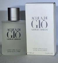 Acqua Di Gio by Giorgio Armani 100ml3.4 oz After Shave Lotion New In Box - £46.71 GBP