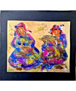 "Two Women" Original Acrylic Painting . Signed - $29.60