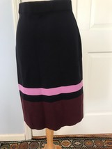 New TAgs Ann Taylor Knit Stretch Sweater Pencil Colorblock Skirt Size Med Petite - £22.70 GBP