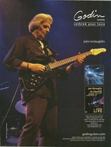 John McLaughlin 2008 Godin Freeway SA guitar ad 8 x 11 advertisement print - $4.50