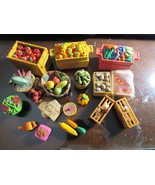 ASST OF FOOD &amp; FRUIT PLAYSET PIECES  1&quot; - 2.5&quot;  L7 - $4.70