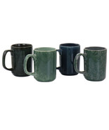 Mr. Coffee Mr. Sidewalk Blues 18oz 4 Piece Stoneware Mug Set in Assorted... - $95.41 CAD
