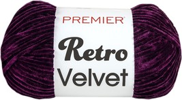 Premier Yarns Retro Velvet Yarn-Purple - £14.83 GBP