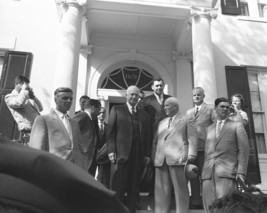 President Dwight Eisenhower with Nikita Khrushchev at Blair House Photo Print - £6.93 GBP+