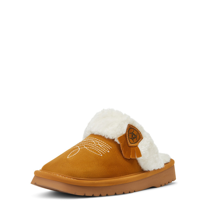 Ariat Women&#39;s Jackie Chestnut Suede Slippers, Style #AR2829200 - $57.00