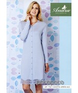 Camicia da notte aperta manica lunga in cotone da donna Andra 7361 - $48.27 CAD