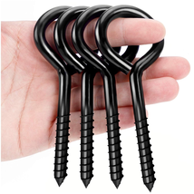 Heavy-Duty 5-Inch Stainless Steel Eye Hooks - 4 Pack for Secure Hanging - $16.03