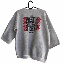 Hanes Activewear L West Side Story 3/4 sleeve sweatshirt Lake Park Theatre Vtg - £29.78 GBP