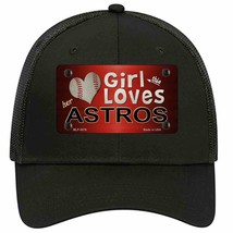 This Girl Loves Her Astros Novelty Black Mesh License Plate Hat - £22.38 GBP