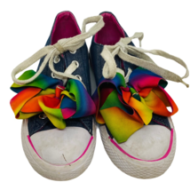 JoJo Siwa Denim/Large Bow Sneakers Sz 13.5 Girls - $9.60