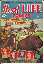 Real Life #41 1947-Nedor-buffalo hunter cover-Florida story-Sarah Lincoln-VG - £57.04 GBP
