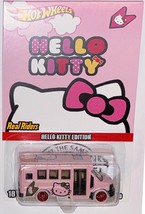 Pink GMC School Bus Custom Hot Wheels/Matchbox Hello Kitty Series  w/ RR - $94.59