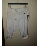 Nike Mens Team Vapor Pro Football Pants Sz 2XL White/Green 845930-111 - £15.56 GBP