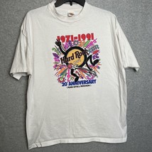 HARD ROCK CAFE Shirt Mens X Large 1991 20th ANNIVERSARY Rockin&#39; Adult VI... - $13.99