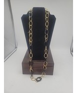 Authenticity Guarantee

Vtg Black Onyx And 10K 40&quot; Gold Long Statement N... - £1,159.67 GBP