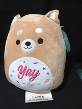 Squishmallow Plush Toy Angie the Shiba Inu Dog 10 Inch YAY Stuffed Kellytoy LLC - £38.61 GBP