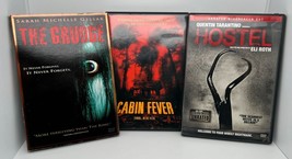 Lot of 3 Horror DVD&#39;s- The Grudge, Hostel, Cabin Fever- Discs are in Very Good C - £7.04 GBP