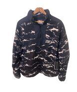 Trajectory XXL Black &amp; White Cloud Print Fleece Pullover Jacket, NWT - $19.99