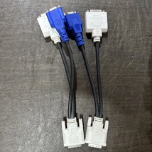 2 DVI Video to DVI &amp; VGA Video Y Splitter Cable Adapters - €10,30 EUR