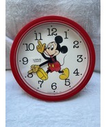 Vintage Walt Disney Lorus Quartz 10” Wall Clock - Mickey Mouse, Made in ... - $18.66