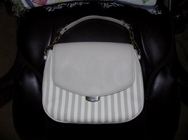 Kate Spade Handbag Beige W/Beige Stripes Leather RN0102760 CA57710 - £115.67 GBP