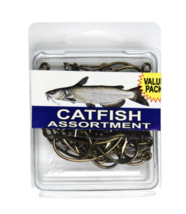Eagle Claw Catfish Hook Assortment, 40 Hooks, Sizes Vary - £4.75 GBP