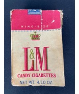 Vintage L&amp;M Candy Cigarette Box Four Star Candy Newark NJ - £11.43 GBP