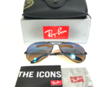 Ray-Ban Sonnenbrille Rb3025 Aviator Large Metal 002/4o Poliert Black 62-... - $111.51