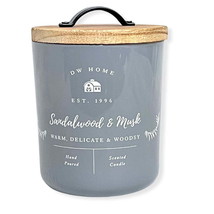 DW Home Richly Scented Candles Medium Single Wick 9.3 oz. - Sandalwood &amp; Musk - £29.56 GBP
