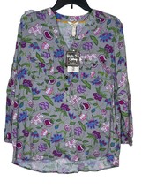 Matilda Jane Women Top Thinking Out Loud Floral Popover 3/4 Sleeve Medium NWT - £18.55 GBP