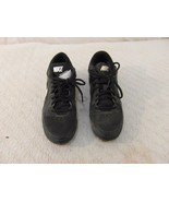 Youth Boy&#39;s Nike MVP Keystone Black White Lace Up Baseball Softball Clea... - $12.54