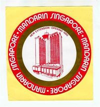 Mandarin Hotel Singapore Luggage Sticker Label - $11.88