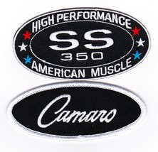CHEVY SS 350 CAMARO SEW/IRON ON PATCH EMBLEM BADGE EMBROIDERED HOT ROD CAR - €11,25 EUR