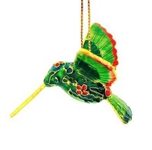 Hummingbird Bird Cloisonne Enamel Mini Christmas Ornament NIB Gift Boxed... - $24.74