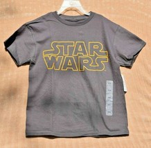 Star Wars - &quot;Star Wars&quot; Outline Charcoal - Kids T-Shirt Size 8/10 - Mad Engine - £9.50 GBP