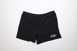 Vintage NASCAR Womens 18 / 20 Faded Spell Out Track Girl Shorts Black Cotton - £31.12 GBP