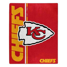 Kansas City Chiefs 50&quot; by 60&quot; Restructure Plush Raschel Throw Blanket - NFL - $33.94
