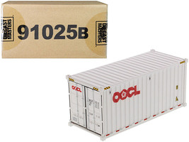 20&#39; Dry Goods Sea Container &quot;OOCL&quot; White &quot;Transport Series&quot; 1/50 Model b... - £21.94 GBP