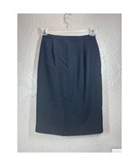 Talbots Womens 100% Wool Black Midi Skirt Pleated Straight Preppy Size 6... - $558.84 MXN
