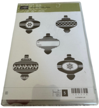 Stampin Up Cling Stamp Set Christmas Collectibles Ornaments To From Card Making - £4.68 GBP