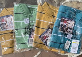 Cabelas Polo Shirts New lime ,monarch/ Gold, Lake blue. size Medium regular - £11.86 GBP